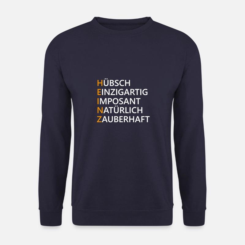 Heinz Name Geschenk - Unisex Pullover - Navy