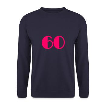 60 YEARS. 60TH ANNIVERSARY. ANNIVERSARY 60 YEARS - Unisex Sweatshirt - navy - Front - Alina (178cm) & Michal (187cm)