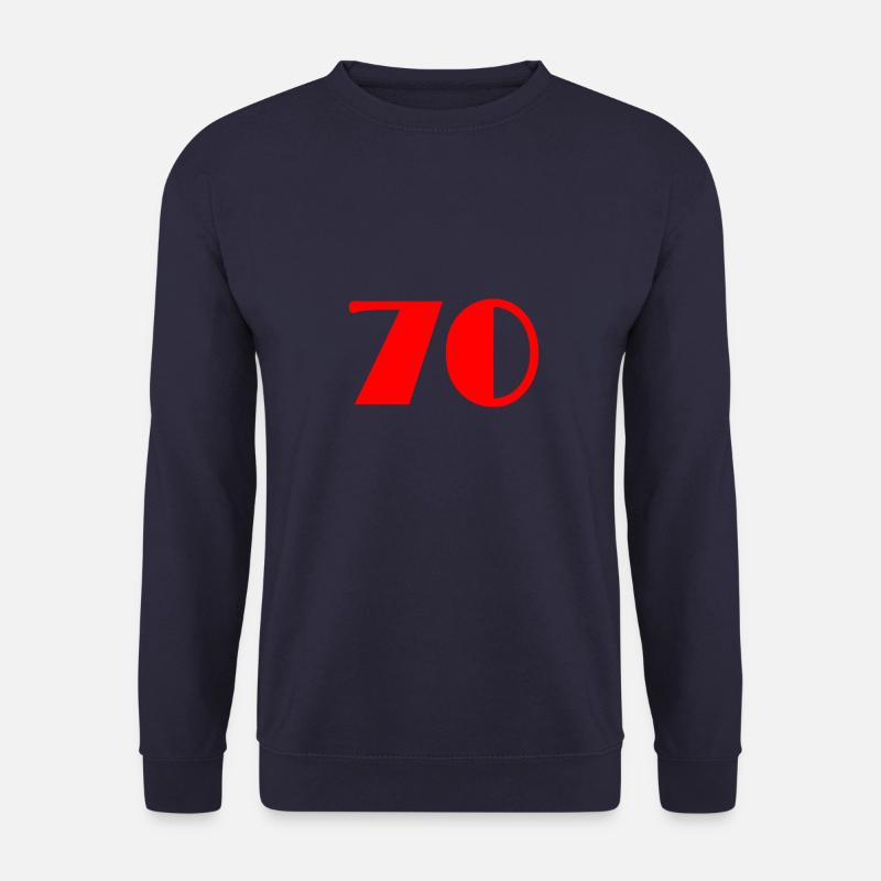 70. 70 JAHRE. 70-JÄHRIGES JUBILÄUM. GEBURTSTAG 70 JAHRE. - Unisex Pullover - Navy