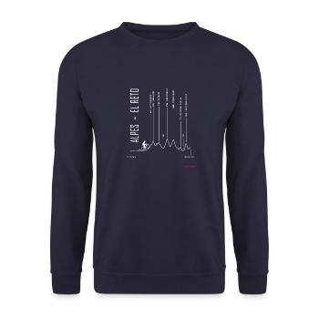 ZURICH APRICA for black - Unisex Sweatshirt - navy - Front - Alina (178cm) & Michal (187cm)