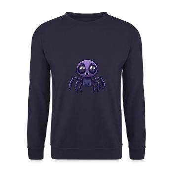 Tarantula Halloween Lustig Zombie - Unisex Pullover - Navy - Vorne - Alina (178cm) & Michal (187cm)