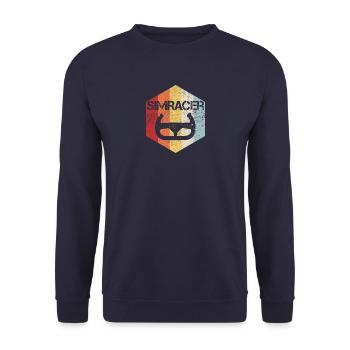 Cadeau Sim Racing pour les fans de jeux de course - Sweat-shirt Unisexe - marine - Devant - Alina (178cm) & Michal (187cm)