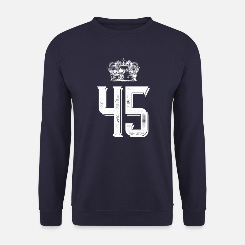 45 Number crown - Unisex Sweatshirt - navy