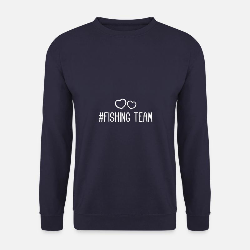 Cœur d’équipe de pêche - Sweat-shirt Unisexe - marine