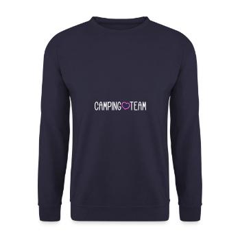 Camping Team - Unisex Pullover - Navy - Vorne - Alina (178cm) & Michal (187cm)
