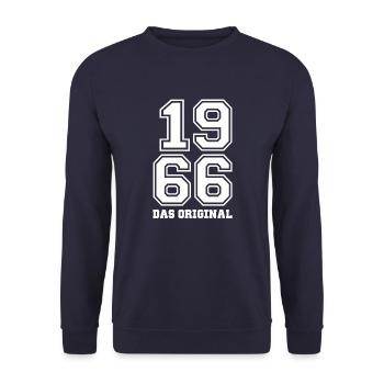 1966 das Original! - Unisex Pullover - Navy - Vorne - Alina (178cm) & Michal (187cm)