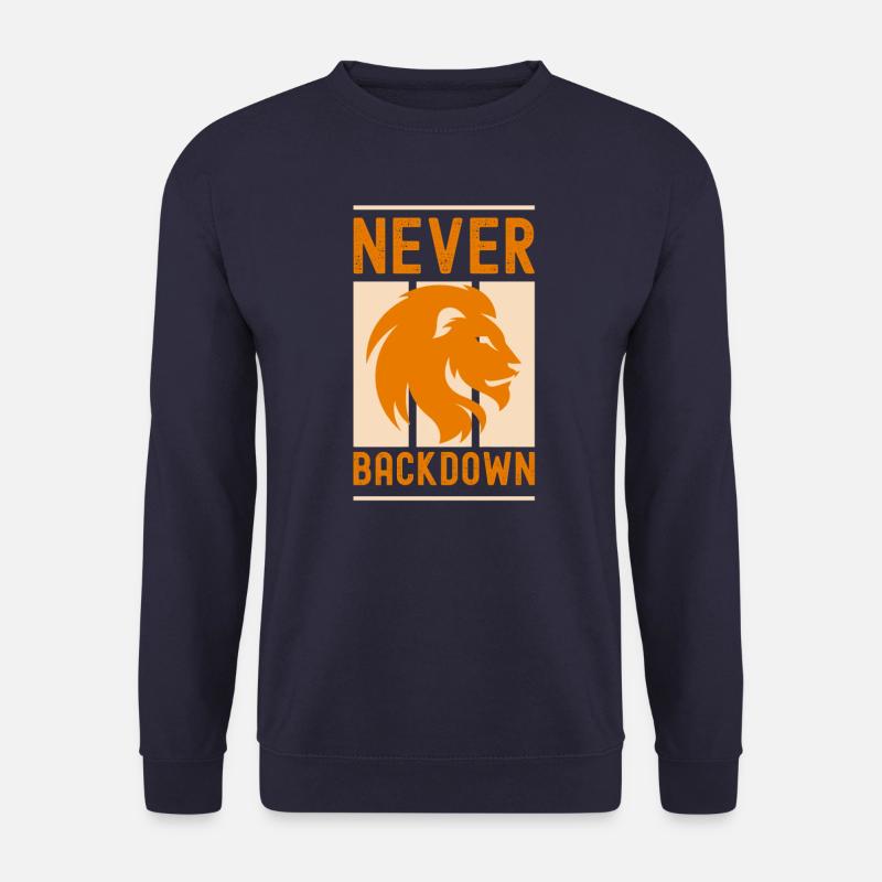 never backdown - Unisex Sweatshirt - navy