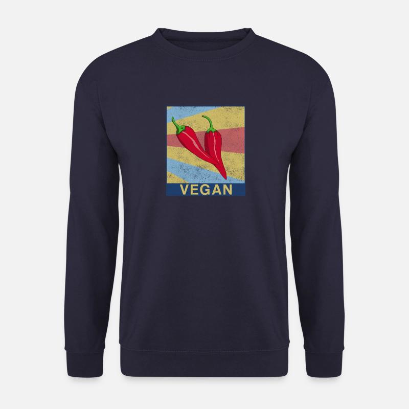 Chilli Nahrung Nahrungsmittel Lecker Essen Gemüse - Unisex Pullover - Navy