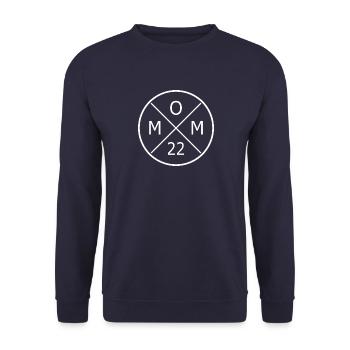 Mom 22 Mutter werdende Mama 2022 Baby Schwanger - Unisex Pullover - Navy - Vorne - Alina (178cm) & Michal (187cm)