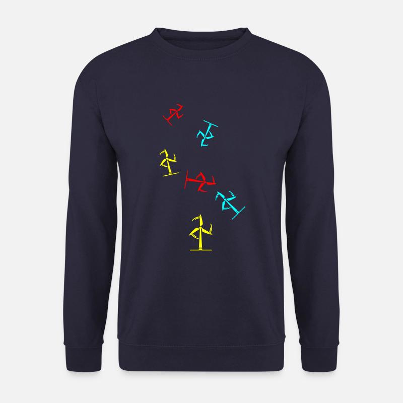 Windrad Silhouette - Unisex Pullover - Navy