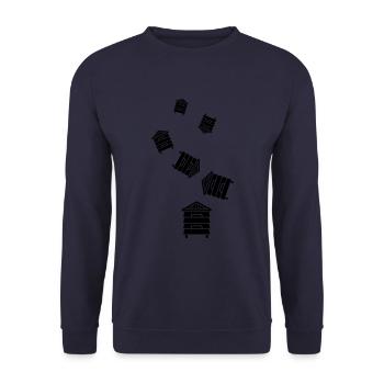 Apiculteur - Sweat-shirt Unisexe - marine - Devant - Alina (178cm) & Michal (187cm)