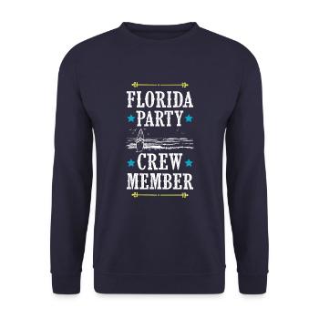 Équipe de fête en Floride - Sweat-shirt Unisexe - marine - Devant - Alina (178cm) & Michal (187cm)