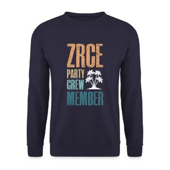 Zrce Party Crew - Sweat-shirt Unisexe - marine - Devant - Alina (178cm) & Michal (187cm)