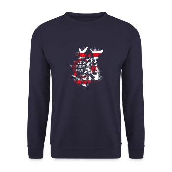 Free Northern Cyprus,freiheit,griechen,tauben - Unisex Pullover - Navy - Vorne - Alina (178cm) & Michal (187cm)