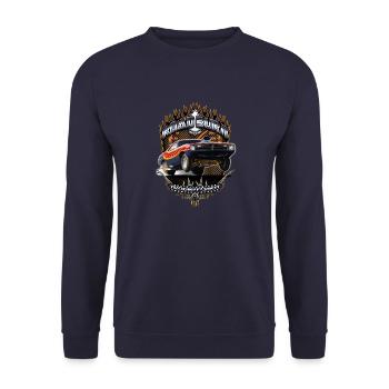Barracuda Road Burn - Unisex Sweatshirt - navy - Front - Alina (178cm) & Michal (187cm)