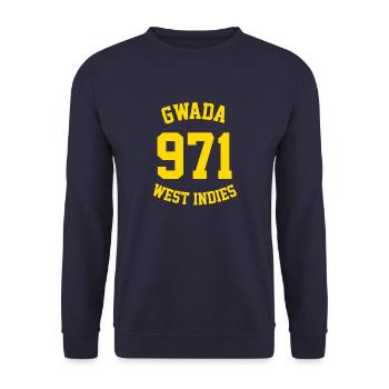 GWADA 971 - Unisex Sweatshirt - navy - Front - Alina (178cm) & Michal (187cm)