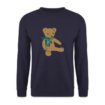 Teddy Bear - Sweat-shirt Unisexe - marine - Devant - Alina (178cm) & Michal (187cm)