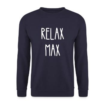 relax max - Sweat-shirt Unisexe - marine - Devant - Alina (178cm) & Michal (187cm)