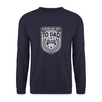 Gamer Papa Vater geworden - Unisex Pullover - Navy - Vorne - Alina (178cm) & Michal (187cm)