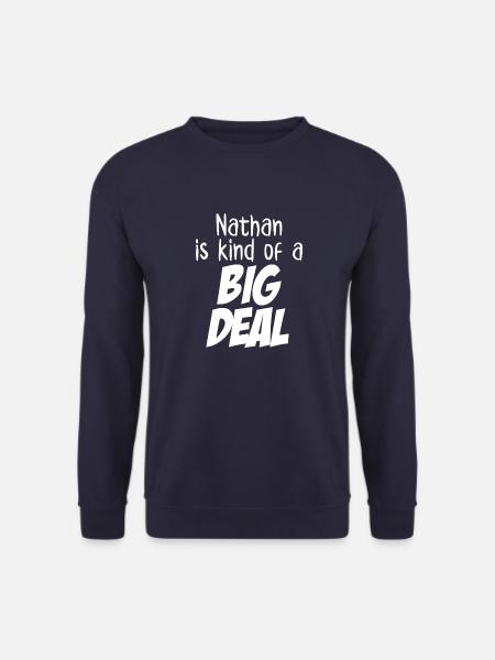 Nathan ist eine große Sache - Unisex Pullover - Navy