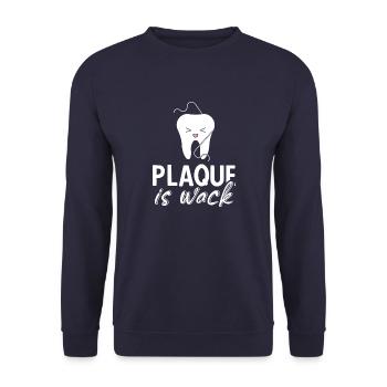 Zahnarzt Zahnmedizin Vintage Zahnheilkunde Spruch - Unisex Pullover - Navy - Vorne - Alina (178cm) & Michal (187cm)