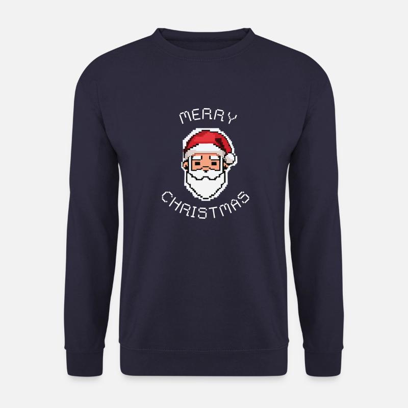 Weihnachtsmann / Frohe Weihnachten - Unisex Pullover - Navy