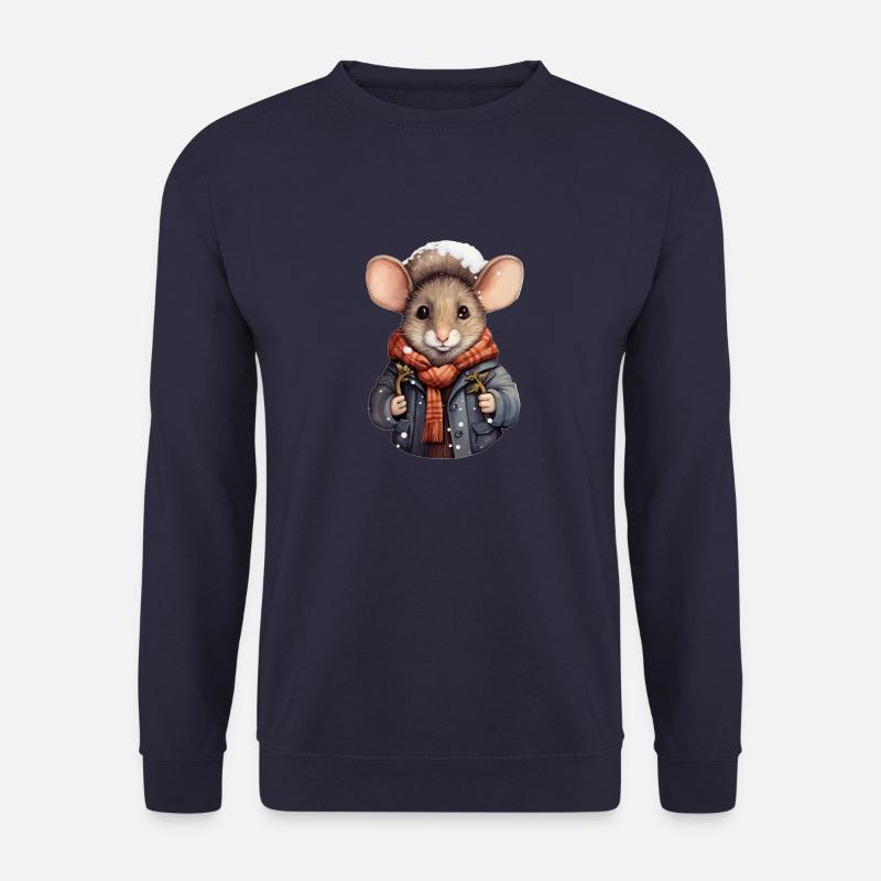 Winter Mouse - Unisex Sweatshirt - navy