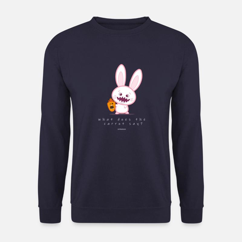Was sagt die Karotte? - Unisex Pullover - Navy