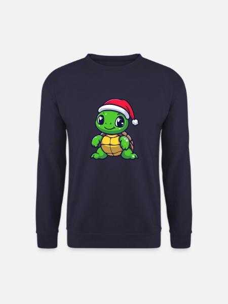 Turtle Christmas Cute - Unisex Sweatshirt - navy