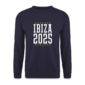 Ibiza 2025 - Unisex Pullover - Navy - Vorne - Alina (178cm) & Michal (187cm)