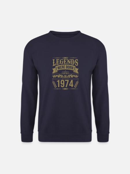 In 1974 Legenden wurden geboren Jahrgang 1974 - Unisex Pullover - Navy