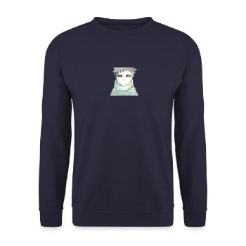 GaarAnime - Unisex Sweatshirt - navy - Front - Alina (178cm) & Michal (187cm)