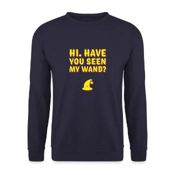 Zauber, Zauberei, Zauberschule, Harry, Hermine! - Unisex Pullover - Navy - Vorne - Alina (178cm) & Michal (187cm)