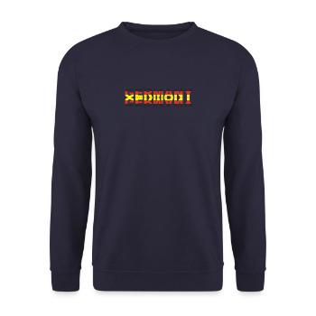 Deutschland - Unisex Pullover - Navy - Vorne - Alina (178cm) & Michal (187cm)