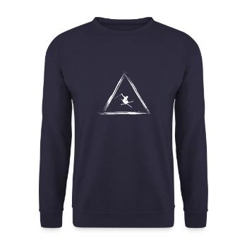 skieur - Sweat-shirt Unisexe - marine - Devant - Alina (178cm) & Michal (187cm)
