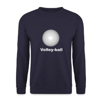 Volleyball - Unisex Sweatshirt - navy - Front - Alina (178cm) & Michal (187cm)
