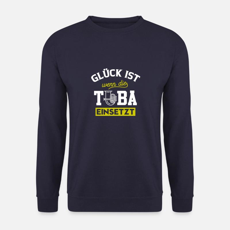 Glück ist wenn die Tuba einsetzt - Unisex Pullover - Navy