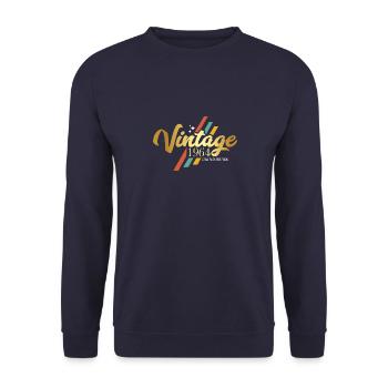 Vintage 1964 rétro anniversaire - Sweat-shirt Unisexe - marine - Devant - Alina (178cm) & Michal (187cm)