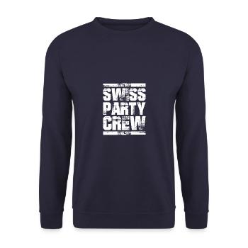 Swiss Party Holiday Crew Switzerland - Unisex Sweatshirt - navy - Front - Alina (178cm) & Michal (187cm)