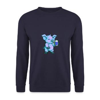 Pork Beer Party Funny - Unisex Sweatshirt - navy - Front - Alina (178cm) & Michal (187cm)
