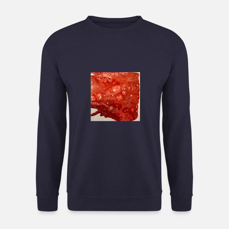 Blutlache Acryl Pouring - Unisex Pullover - Navy