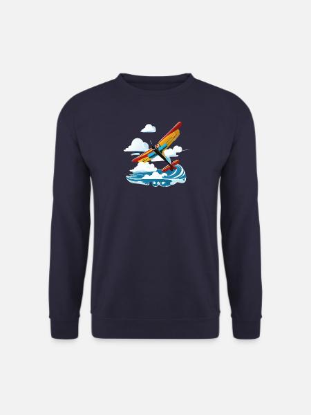 YellowUpSpreadClouds - Unisex Sweatshirt - navy