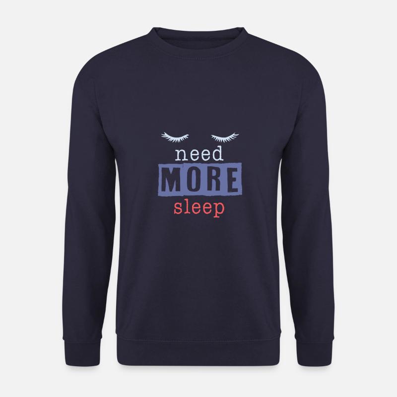schlafen witziger spruch - Unisex Pullover - Navy