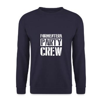Formentera Party Crew - Unisex Sweatshirt - navy - Front - Alina (178cm) & Michal (187cm)