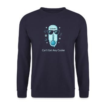 Absolute Zero — Can't Get Any Cooler - Unisex Sweatshirt - navy - Front - Alina (178cm) & Michal (187cm)