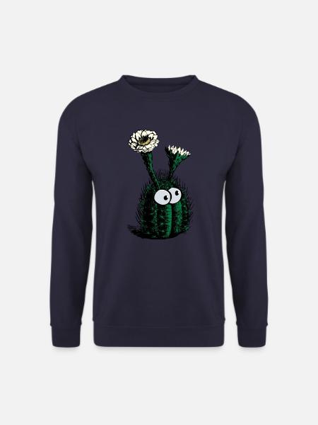 Cactus with eyes - Unisex Sweatshirt - navy