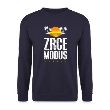Zrce Mode - Unisex Sweatshirt - navy - Front - Alina (178cm) & Michal (187cm)