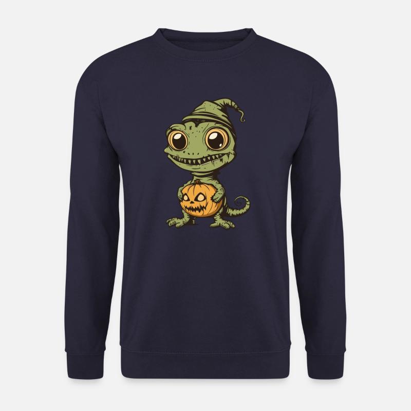 Chameleon Halloween Zombie - Unisex Pullover - Navy