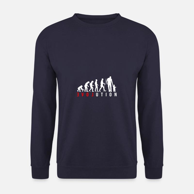 Evoluzione Padre e Figlio Figlio Figlia Dono - Felpa unisex - navy