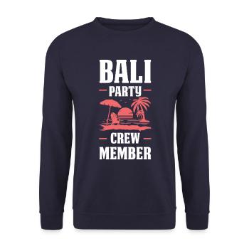 Equipe de fête à Bali - Sweat-shirt Unisexe - marine - Devant - Alina (178cm) & Michal (187cm)